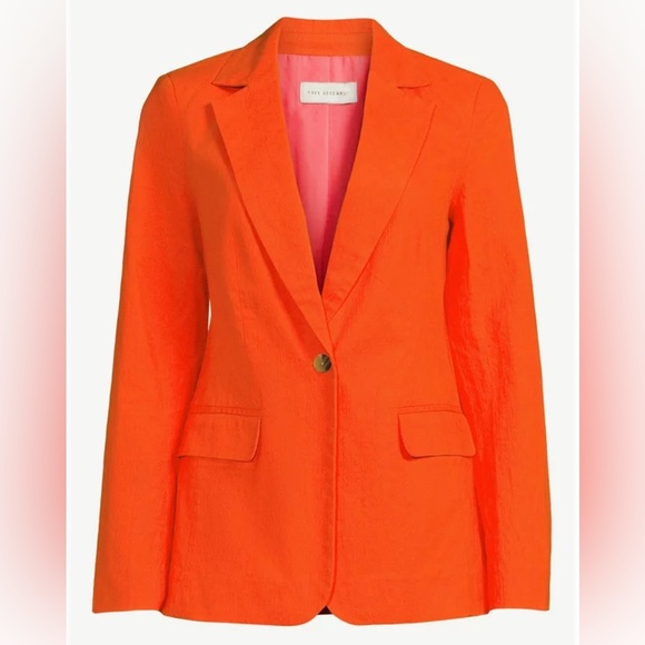 Free Assembly | Jackets & Coats | Bright Orange Blazer | Poshmark